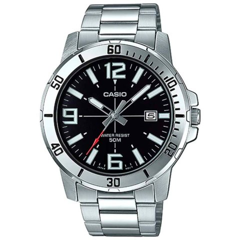 Casio Gent’s MTP-VD01D-1BVUDF Enticer Analog Black Dial Watch